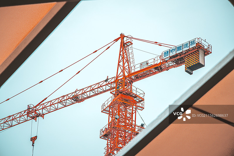 施工机器工作中图片素材