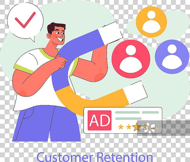 移动营销扁平化设计图片素材