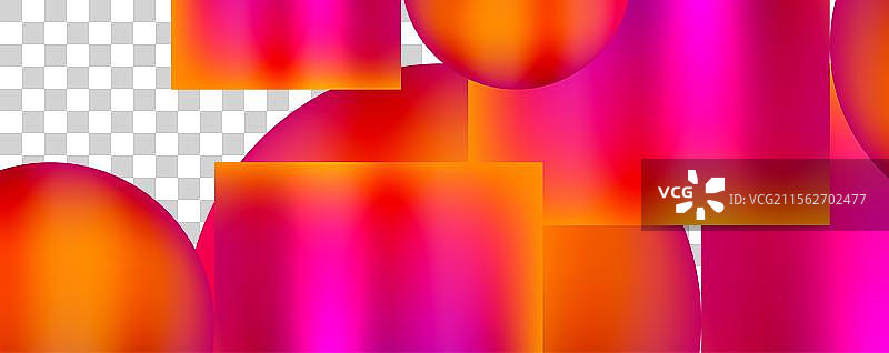 霓虹色彩的几何形状图片素材