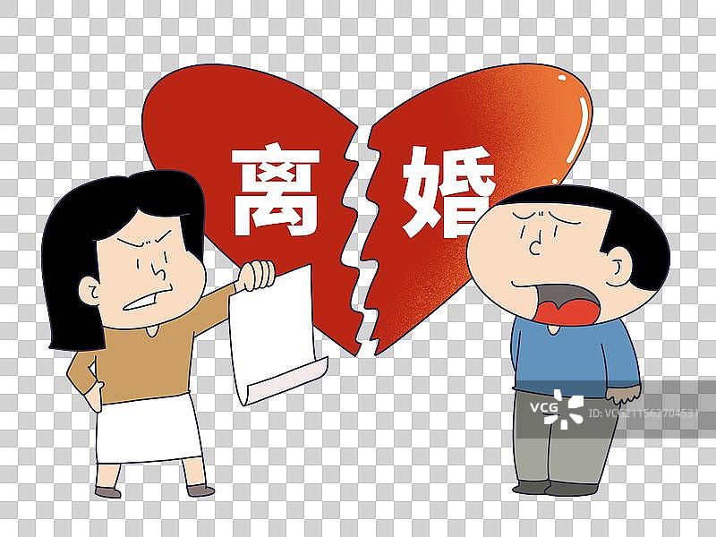离婚纠纷的夫妻图片素材
