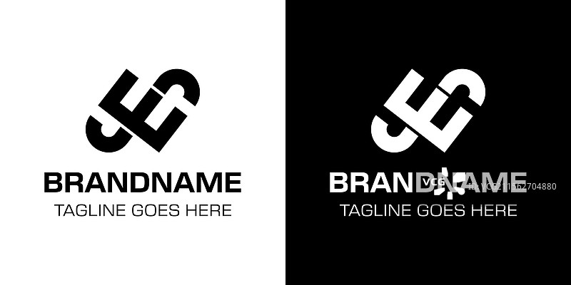 适合任何品牌的字母SE单字母标志图片素材