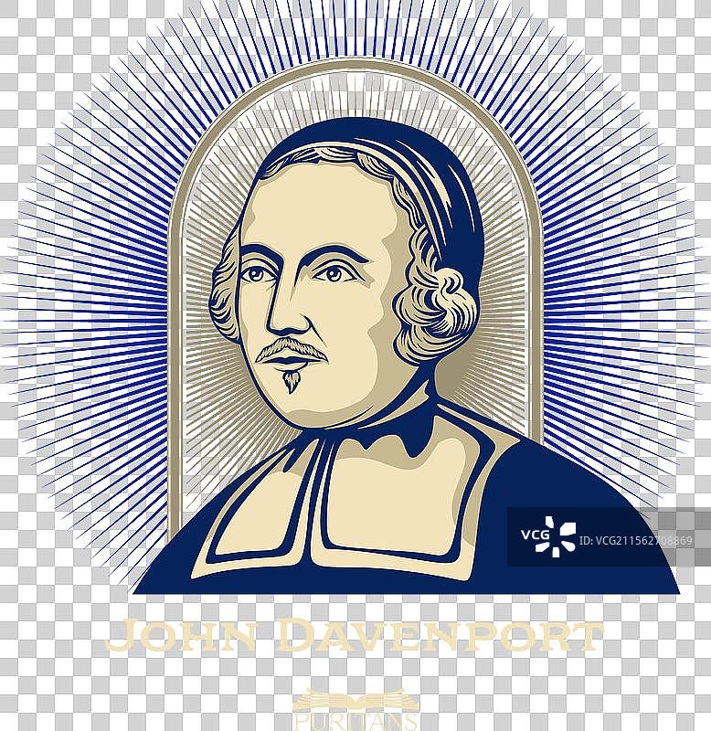 伟大的清教徒约翰·达文波特图片素材