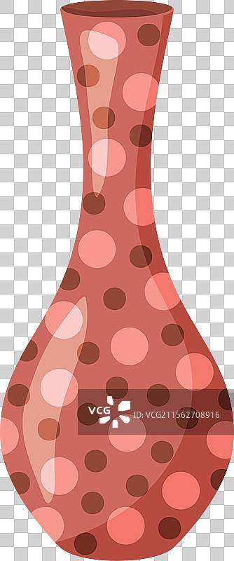 彩色陶瓷花瓶，古董花卉图案图片素材