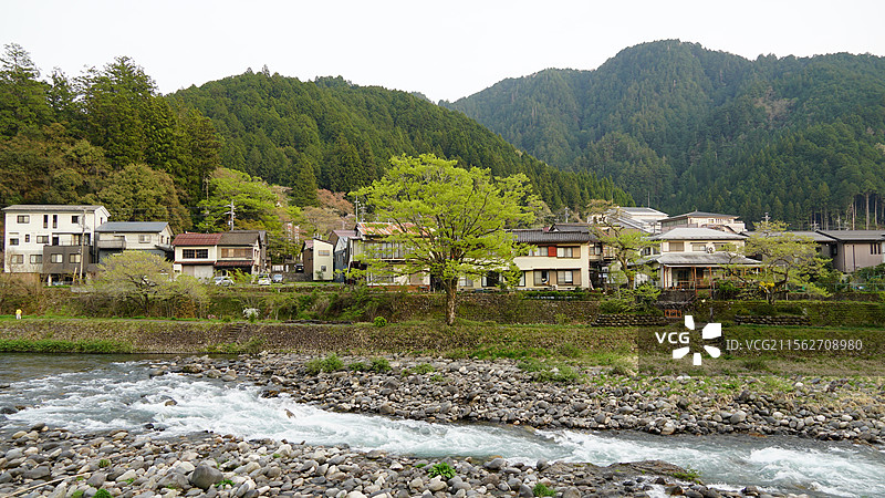 日本岐阜郡上八幡城下町图片素材