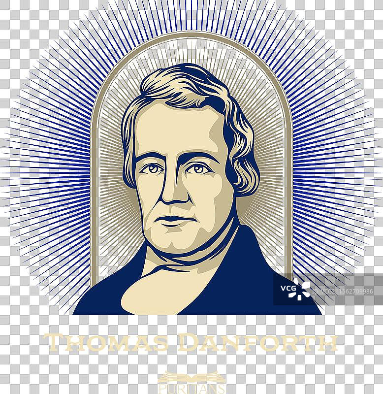 伟大的清教徒托马斯·丹福斯图片素材