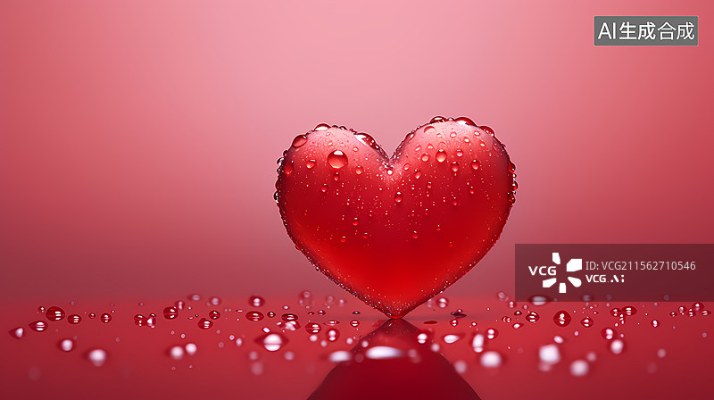 【AI数字艺术】爱的形状——一颗心图片素材