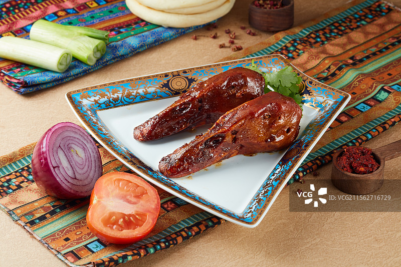 香卤鸭头酱鸭头图片素材