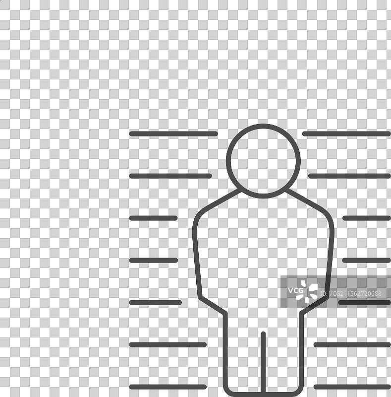 日光浴室中的客户线条图标图片素材