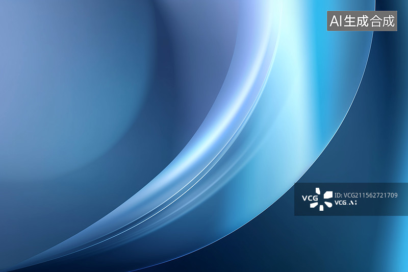 【AI数字艺术】蓝色科技背景PPT图片素材