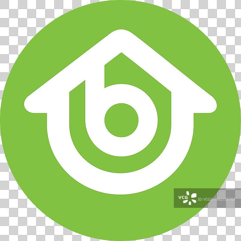 字母B的房屋标志设计图片素材