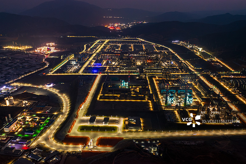 云南省玉溪市峨山县化念镇玉昆钢铁集团绿色钢城图片素材