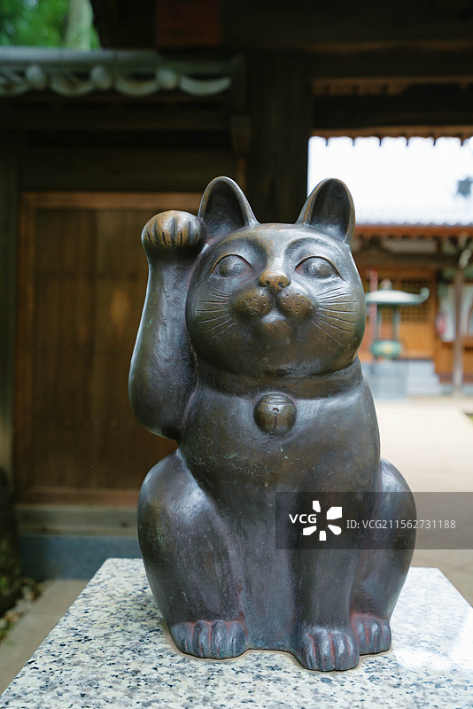 东京都世田谷区豪德寺，招财猫寺庙！图片素材