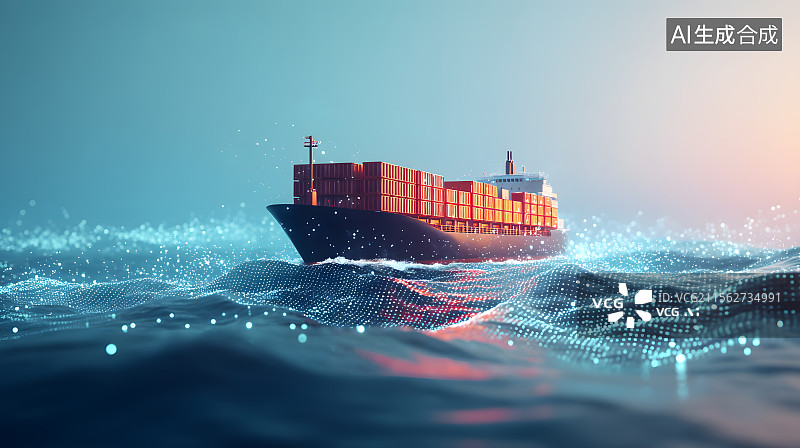 【AI数字艺术】海上贸易之梦图片素材