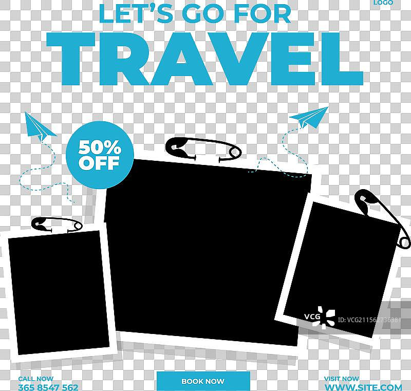 旅行销售社交媒体帖子模板设计图片素材