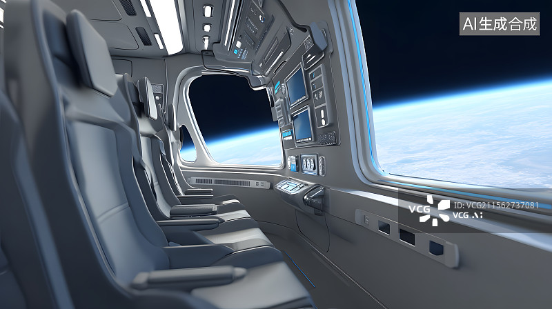 【AI数字艺术】未来舱体图片素材