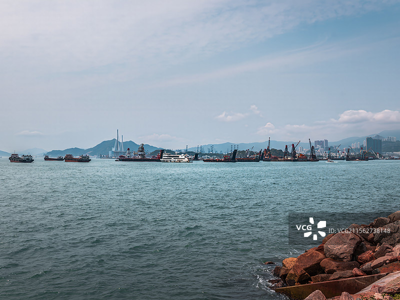 香港的维多利亚港图片素材