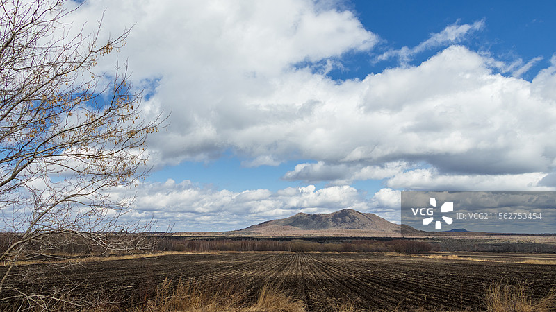 五大连池风景区老黑山景观图片素材