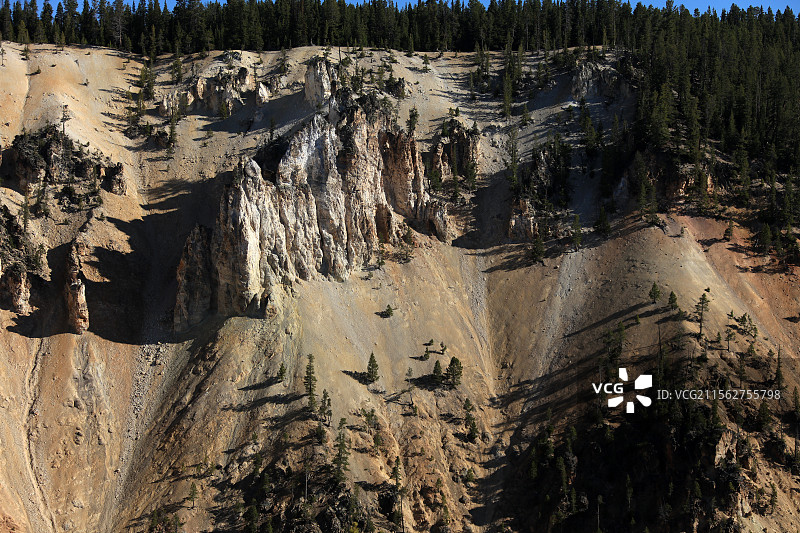 黄石瀑布图片素材