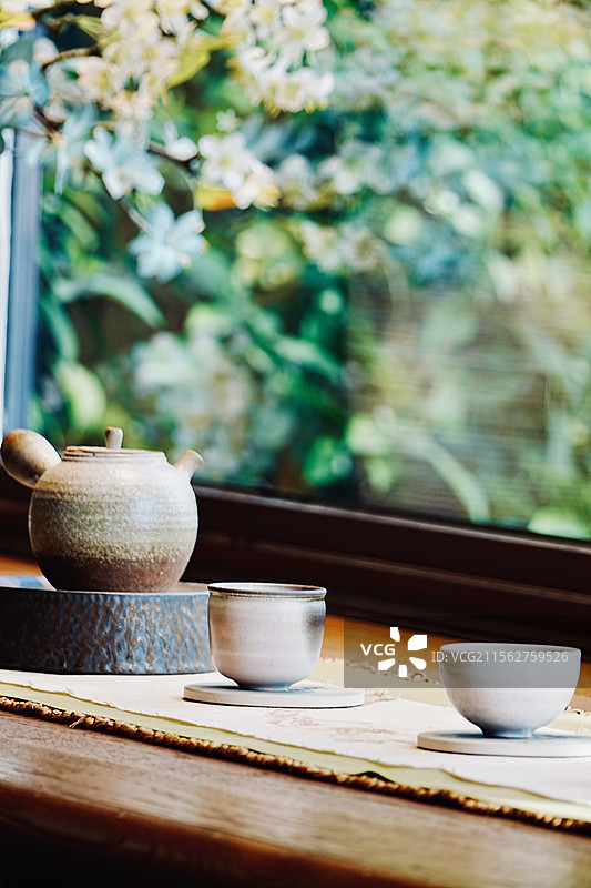 春日茶具图片素材