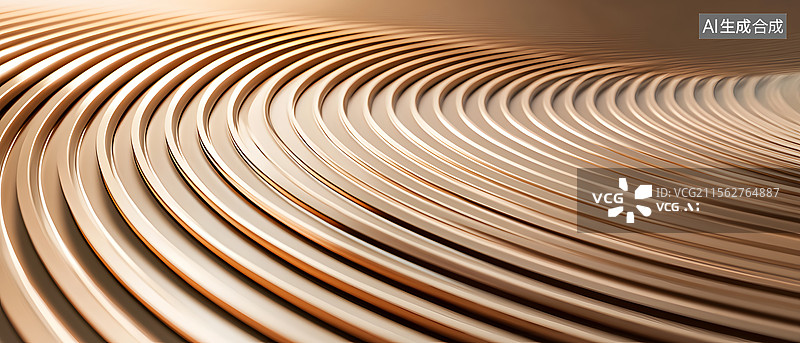 【AI数字艺术】金属曲线纹理背景图片素材