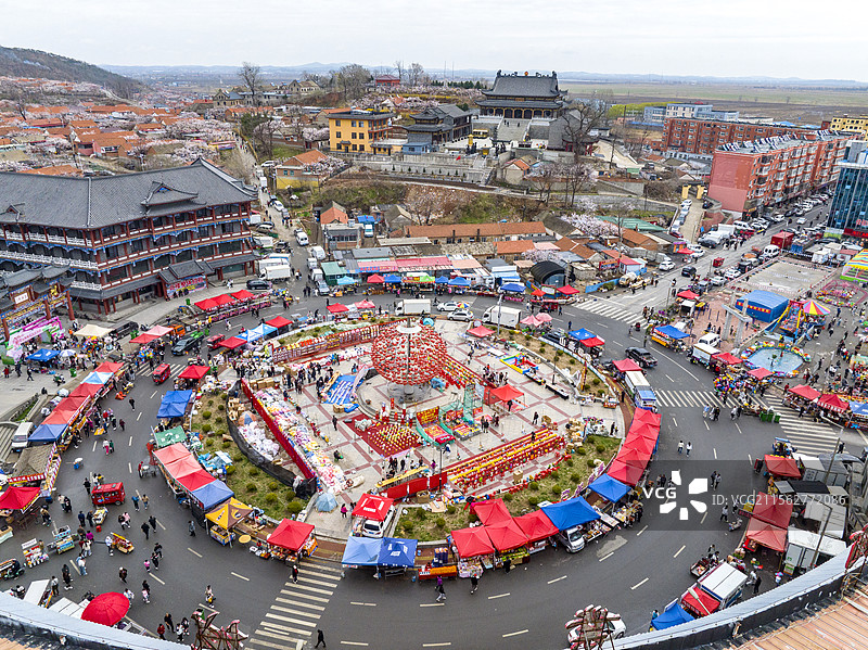 丹东东港大孤山杏花节孤山杏花图片素材