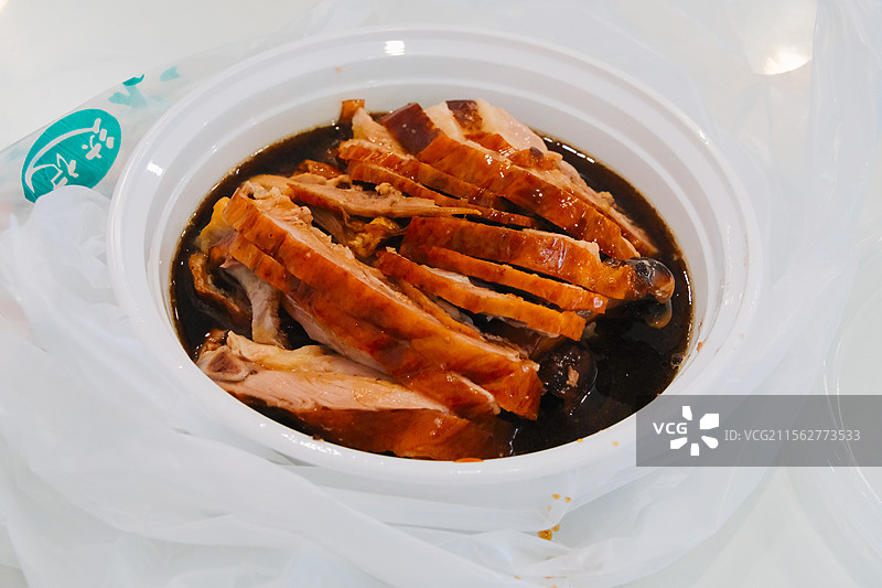 南京美食南京烤鸭静物素材高视角图片素材