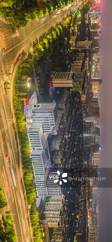 夜景潍坊高新区图片素材