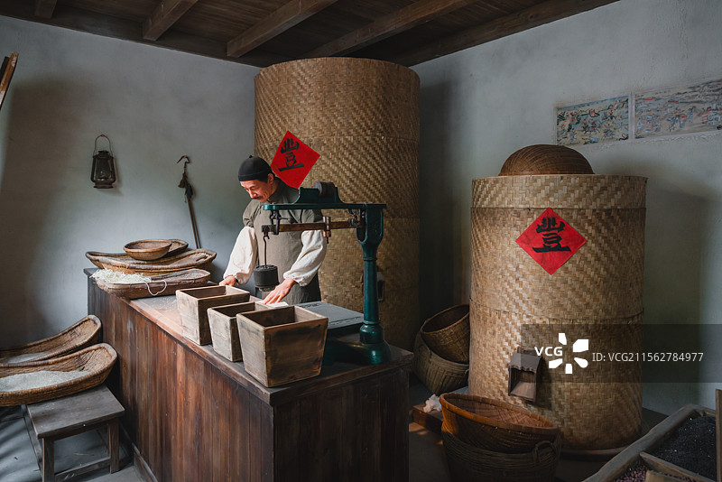 老上海粮店图片素材