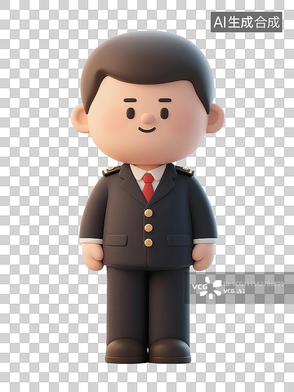 【AI数字艺术】穿制服的税务执法公务人员城市管理者图片素材