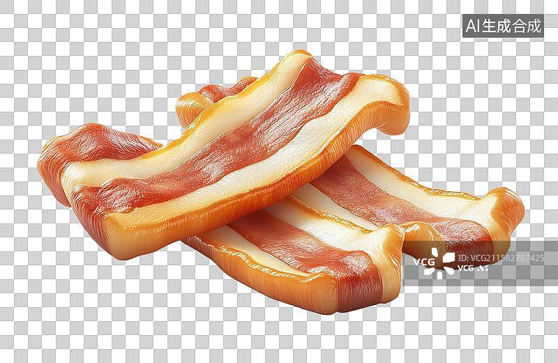 【AI数字艺术】3D培根元素图片素材