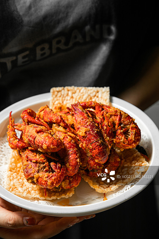 小龙虾香辣小龙虾咸蛋黄小龙虾冰镇虾蒜香小龙虾十三香小龙虾酒醉虾虾肉撸虾虾黄虾仁虾肉夜宵大排档图片素材