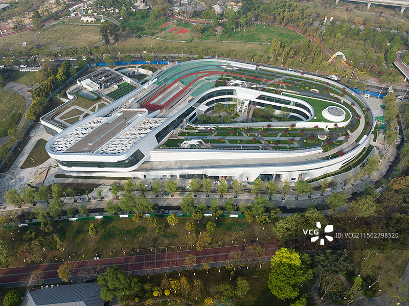 成都北湖生态公园全景图片图片素材