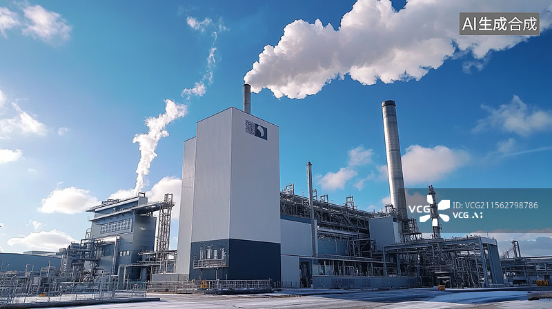 【AI数字艺术】垃圾焚烧处理厂图片素材