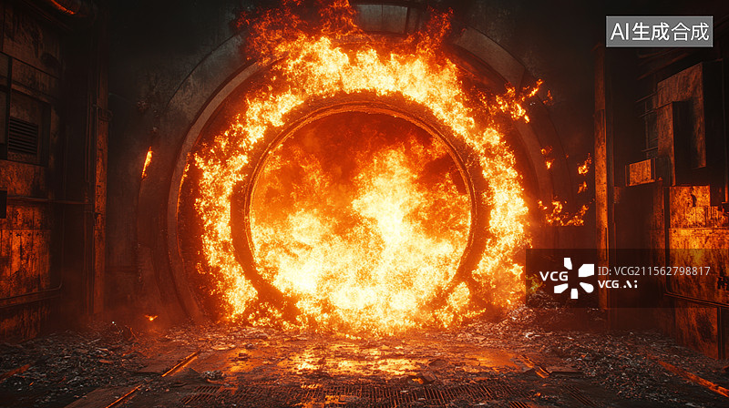 【AI数字艺术】垃圾焚烧处理厂图片素材