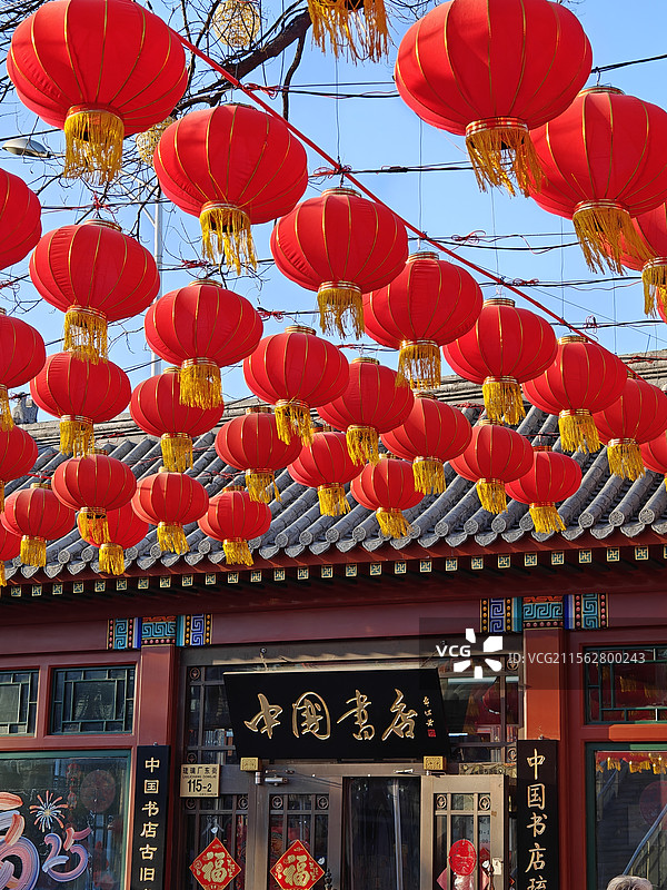 2025春节的琉璃厂图片素材