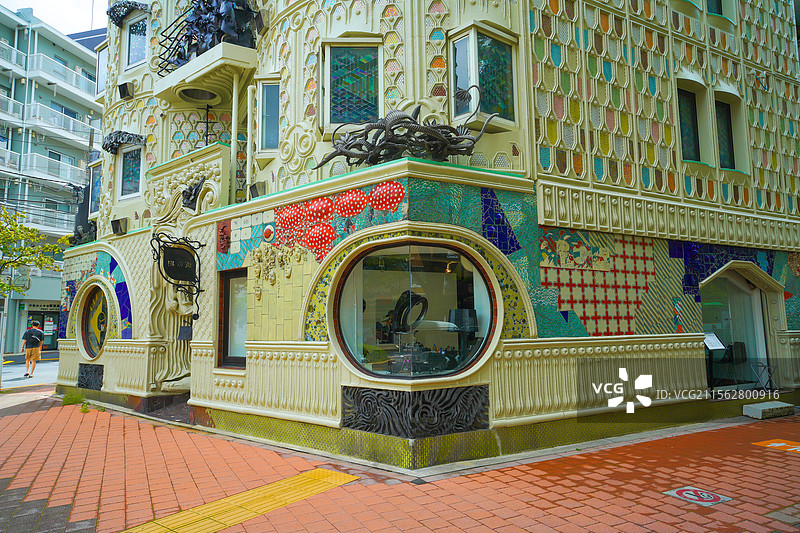 东京，早稻田大学恐怖房屋！图片素材