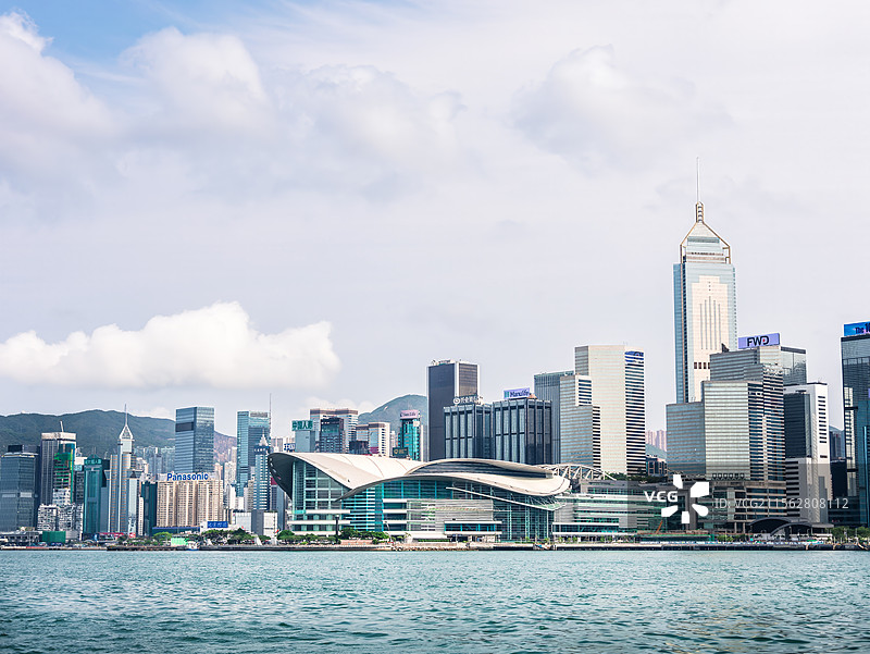 香港维多利亚港会议展览中心图片素材