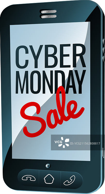 网络星期一手机促销标志图片素材