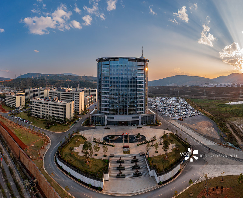 云南省玉溪市峨山县化念镇玉昆钢铁集团绿色钢城图片素材