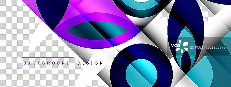 几何美丽的抽象圆形和花瓣图片素材