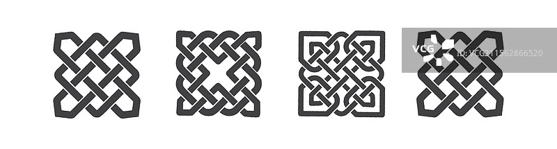 北欧装饰品套装 - 凯尔特结纹图片素材