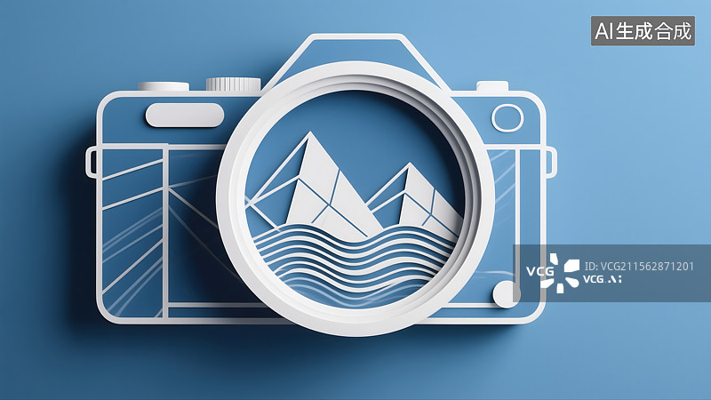 【AI数字艺术】相机 镜头 抽象图片素材