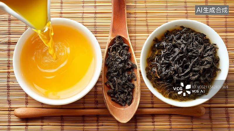 【AI数字艺术】中国茶文化，茶叶图片素材