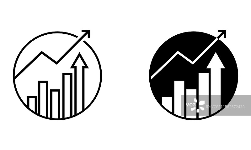 投资与财务增长图标图片素材