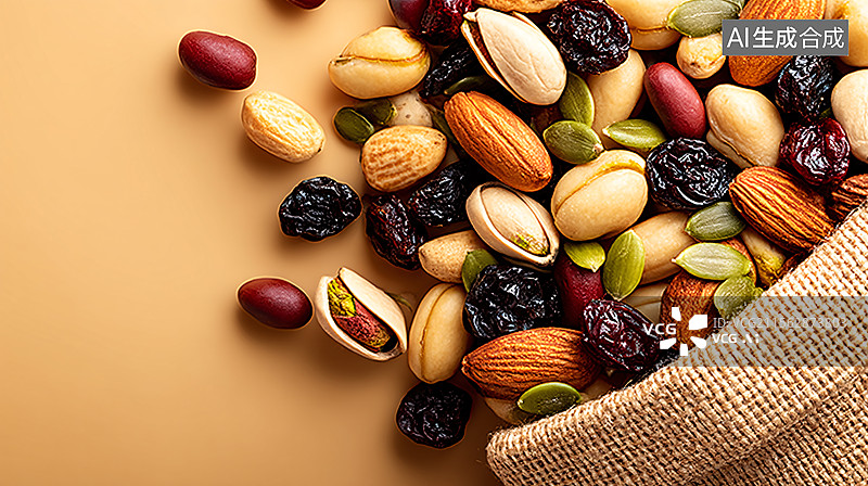 【AI数字艺术】各种各样的坚果图片素材