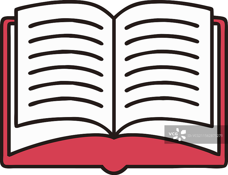 象征知识的打开书本图片素材