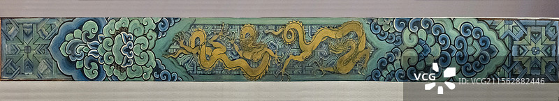 国家典籍博物馆-永乐宫三清殿内槽外檐南面西次间额枋彩画图片素材