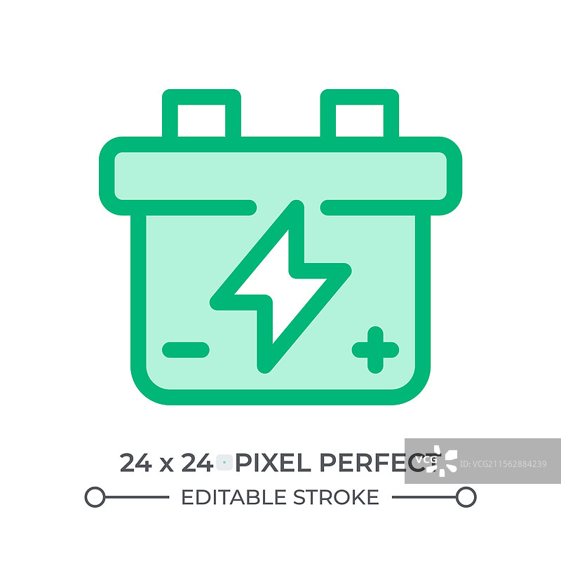 汽车电池双色调颜色用户界面图标图片素材
