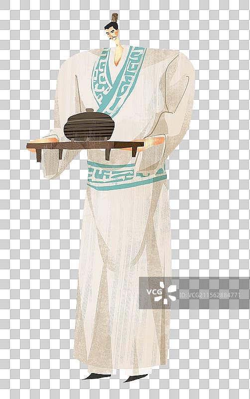 历史名人易牙插画元素图片素材
