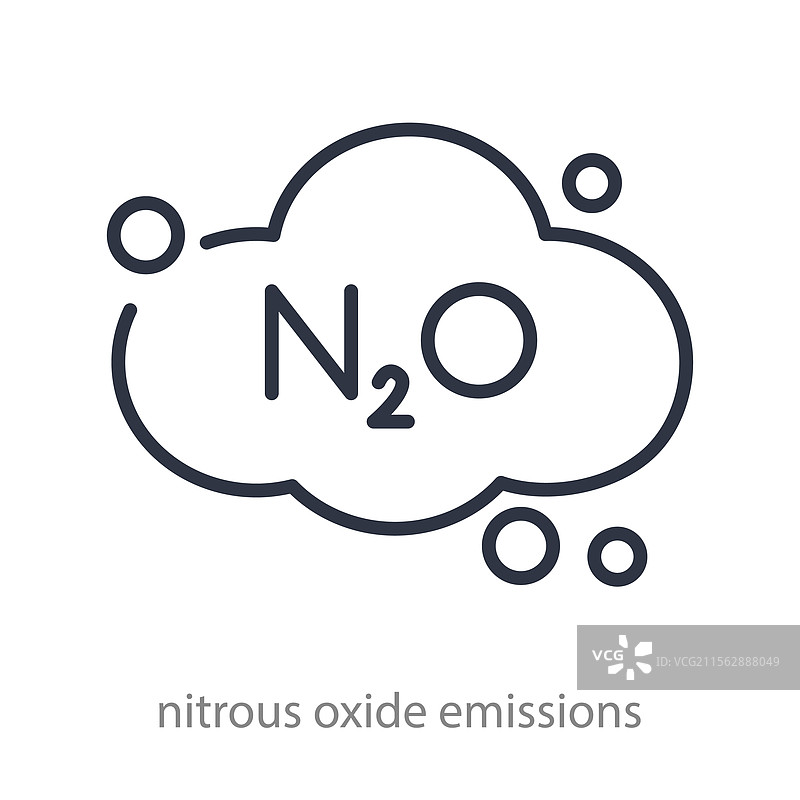 一氧化二氮图标气体云温室气体图片素材